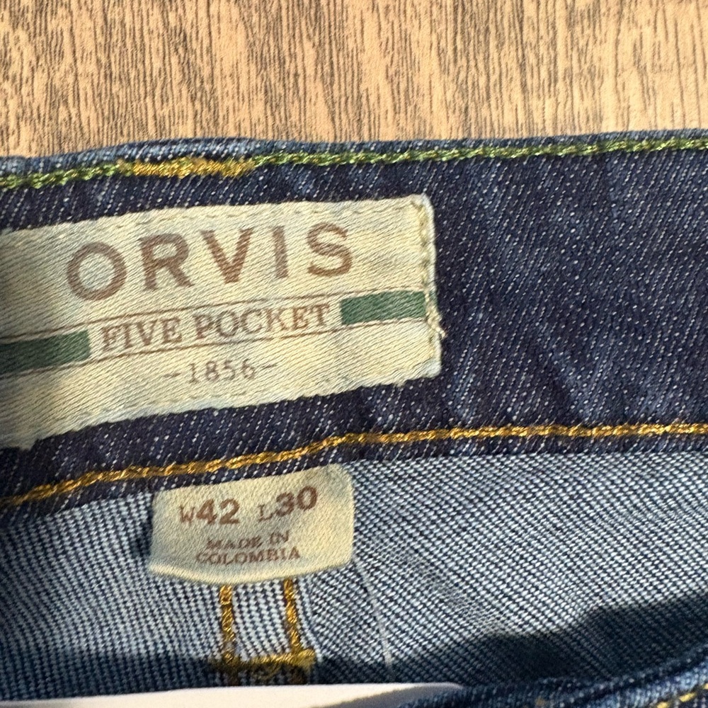 Orvis Montana Morning Jeans Denim Authentic | size: 42x30 - Picture 5 of 6